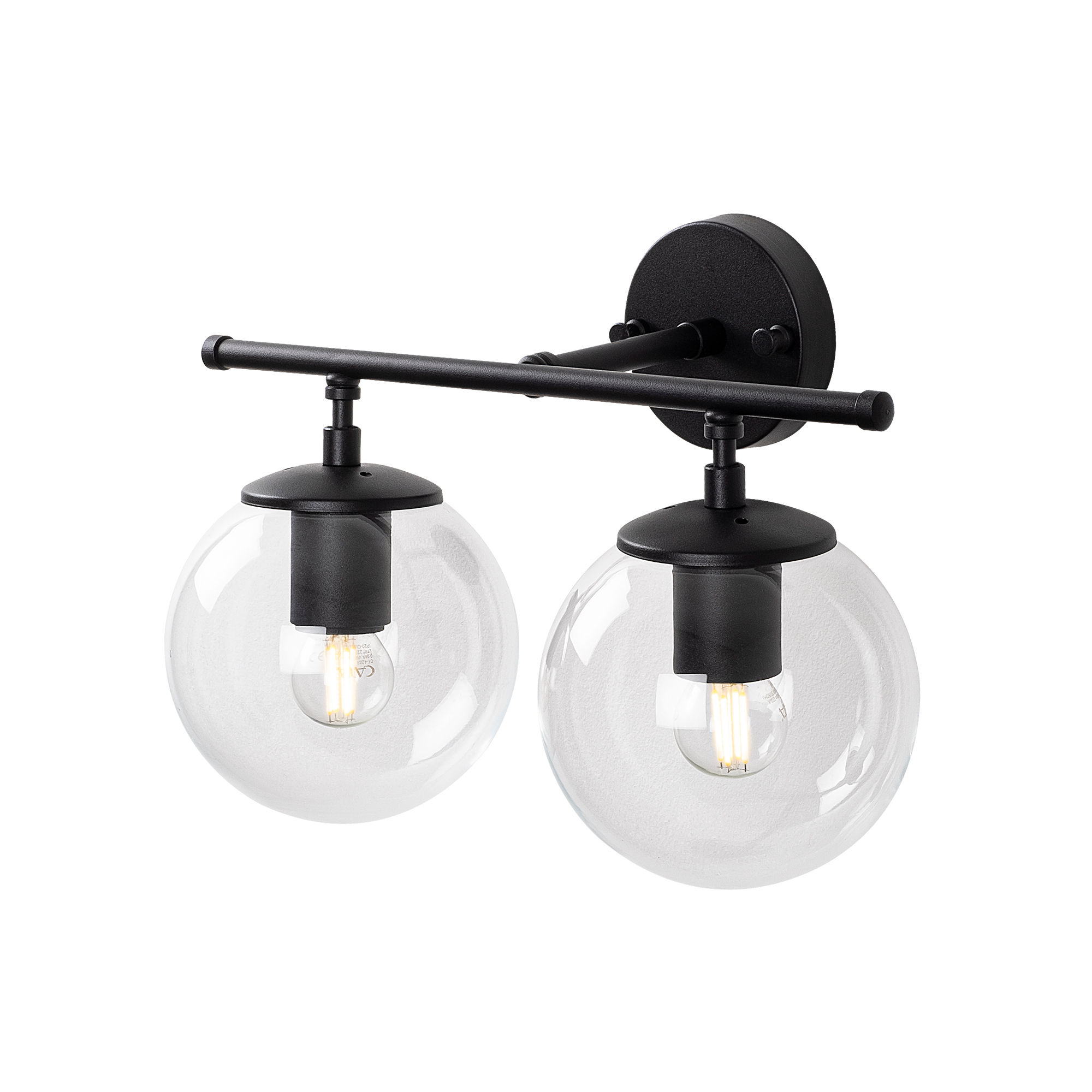 Aplique de pared WELLHOME, Estructura de metal Color Negro