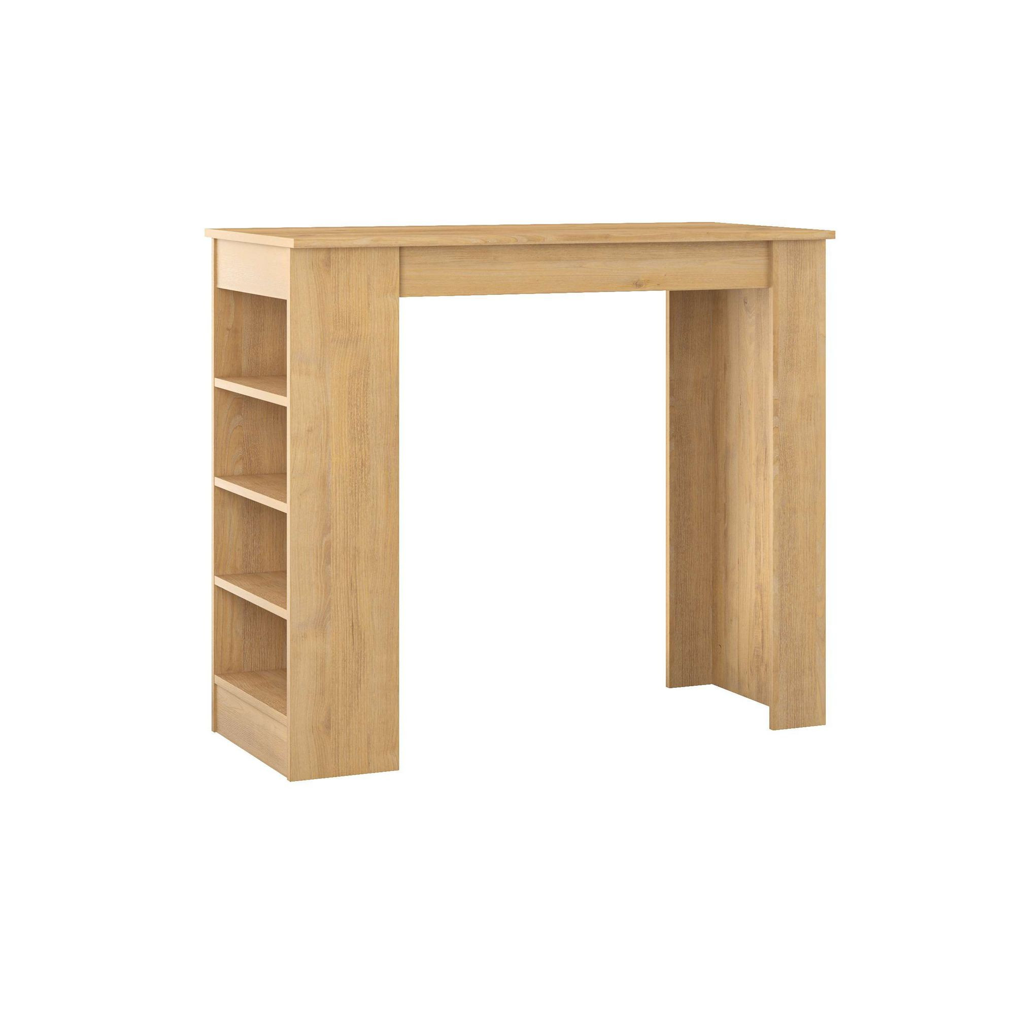 Habitat y Jardin - Mesa de bar de madera "Golondrina" 117 x 54 x 101,8 cm - Roble zafiro
