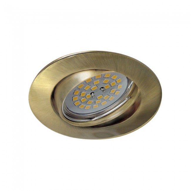 Wonderlamp Foco empotrable BASIC redondo oro viejo. Wonderlamp