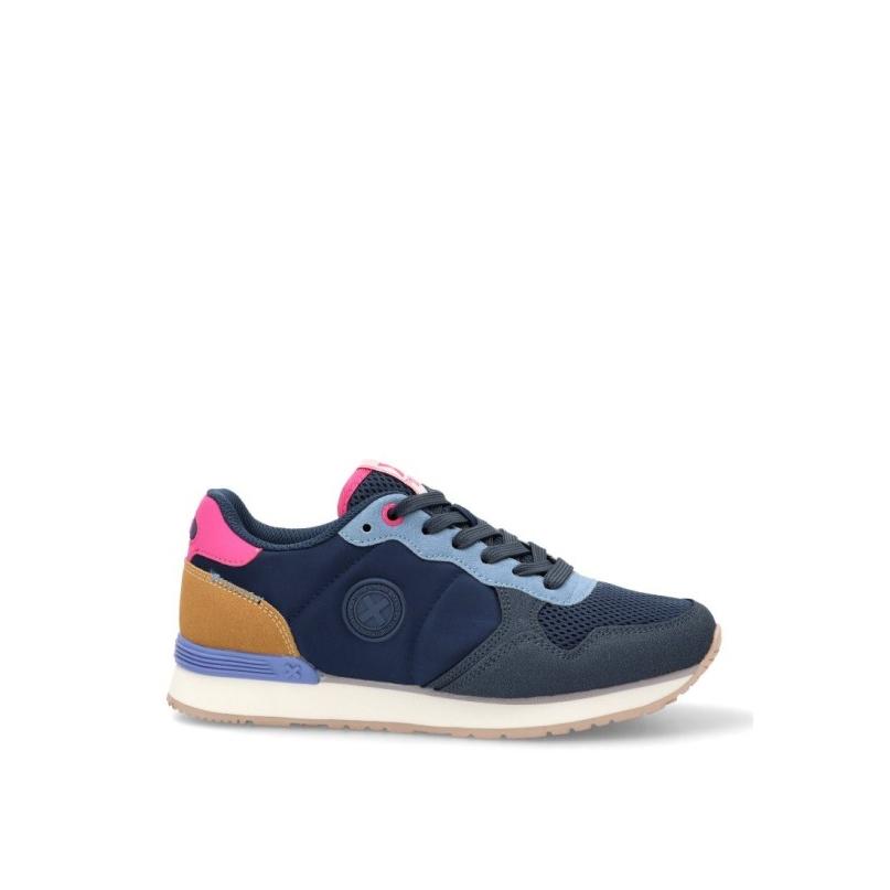 Zapatillas Casual Xti - Mujer - Suela Plana - Modelo 144061 - Color Marino