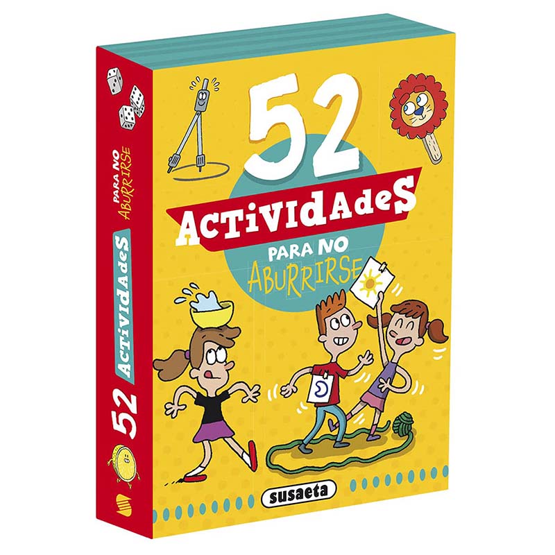 Naipecoleccion Susaeta ediciones Baraja de 52 cartas con actividades y juegos para divertirse y no aburrirse Para todas las edades Playa Piscina Viajar Camping Coche Fáciles Diversión