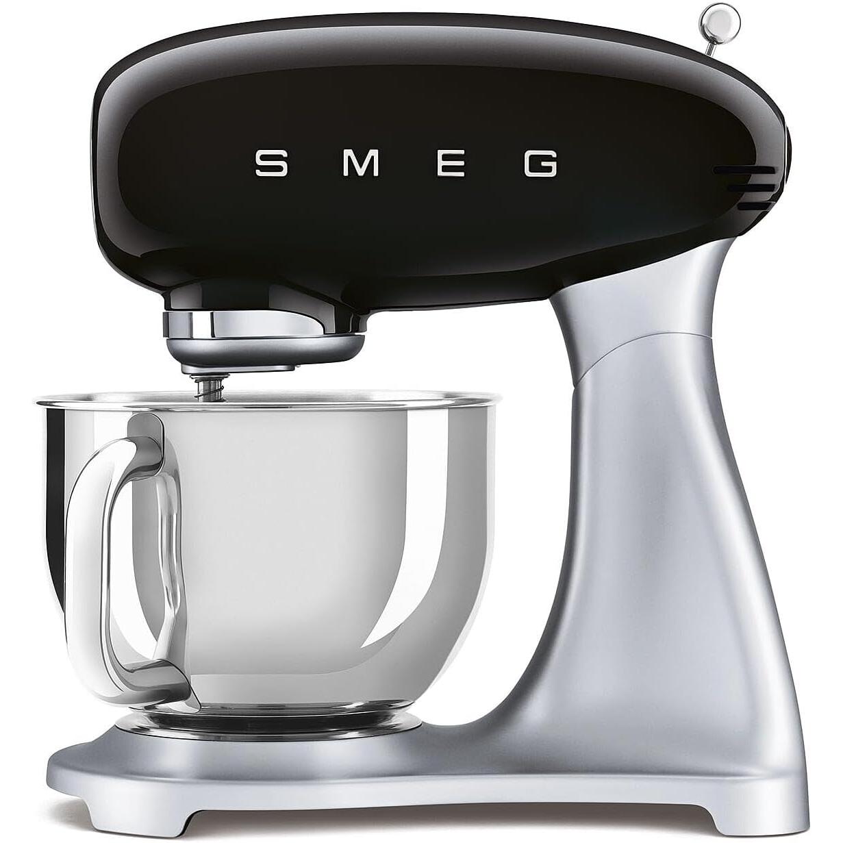 SMEG SMEG - Robot pastelero multifunción 4,8 l 800 W, color Negro/Crema/Blanco