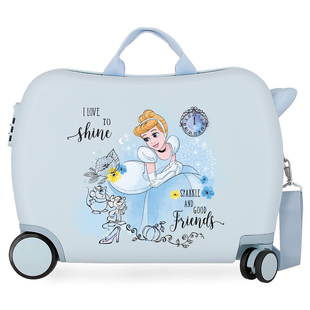 Maleta Infantil Disney Princess Celebration Azul Claro 38x50x20cm