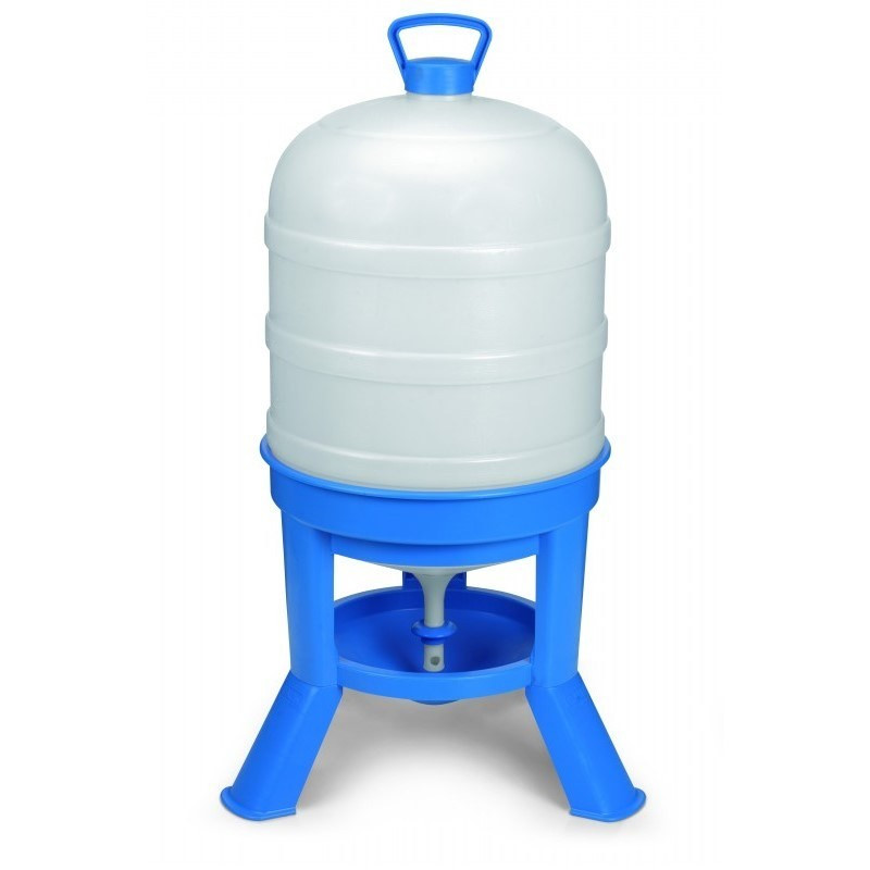 SUINGA Bebedero para Gallinas 40 litros Plastico con Patas 46x83,5 cm | Bebedero para 20-24 Aves de corral | Bebederos para Granja