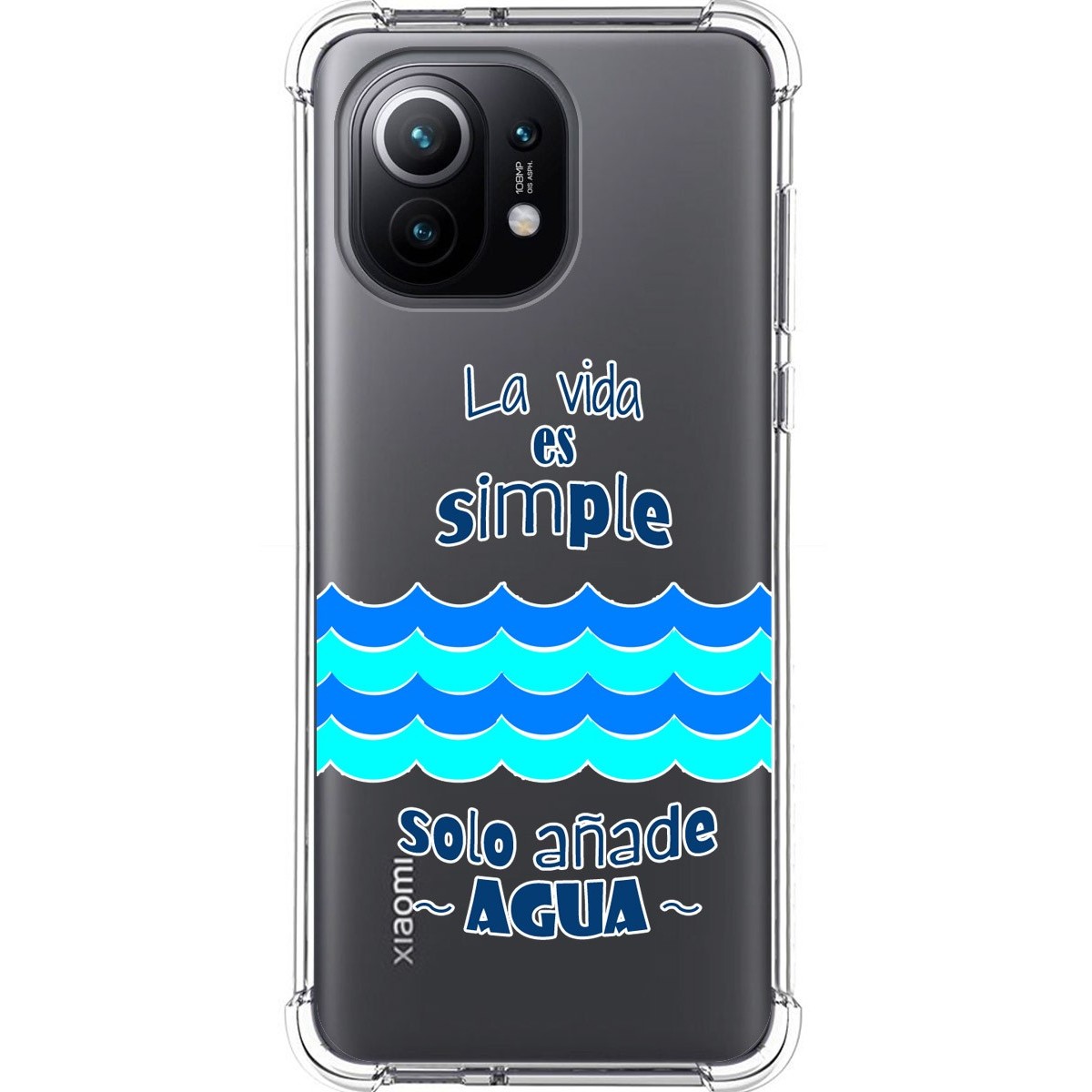 Tumundosmartphone Funda Silicona Antigolpes para Xiaomi Mi 11 5G diseño Agua Dibujos