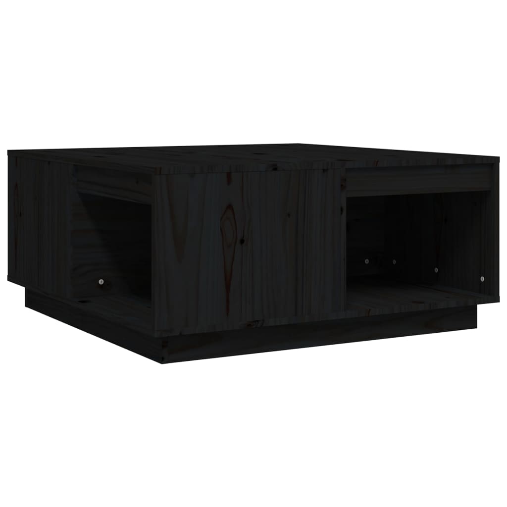 Vidaxl Mesa de Centro de Madera Maciza de Pino 80x81x36,5 Cm Natural