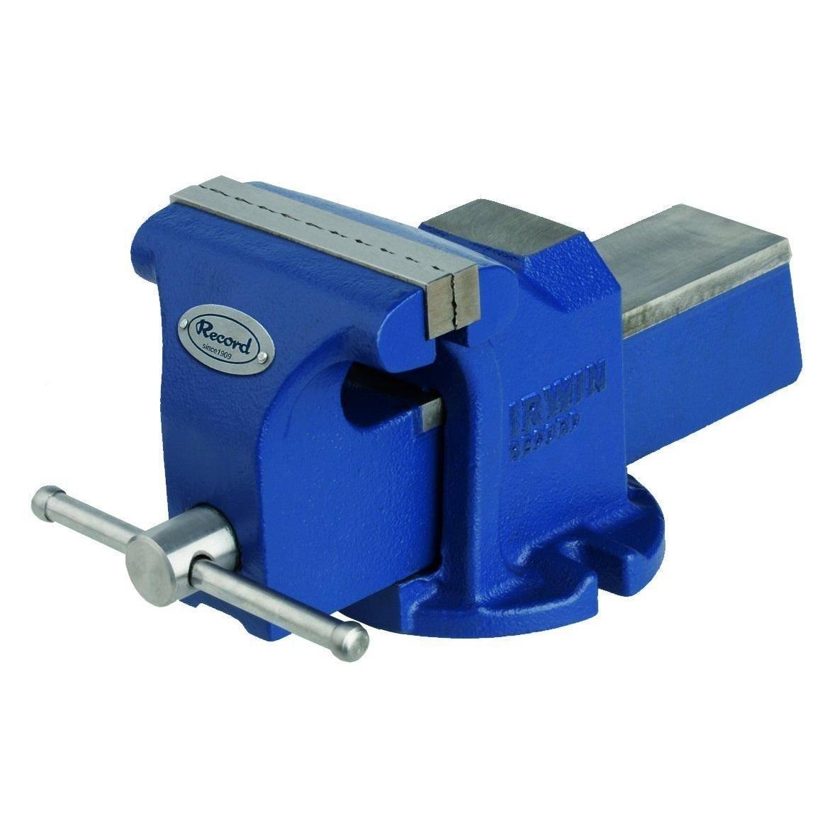 Irwin fixed vise with an anvil 3-1/8" (100mm) is a durable bench tool ideal for woodworking and metalworking, providing secure clamping and stability for your projects.