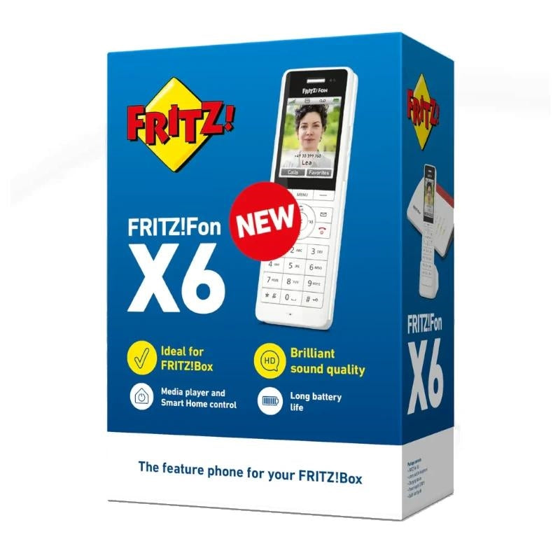 Teléfono DECT Fritz!Fon X6 Blanco Terminal Inalámbrico Altavoz