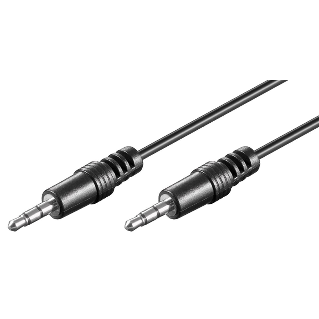 Goobay 51141 0.6m 3.5mm 3.5mm Negro cable de audio - Cables de audio (3.5mm, Macho, 3.5mm, Macho, 0,6 m, Negro)