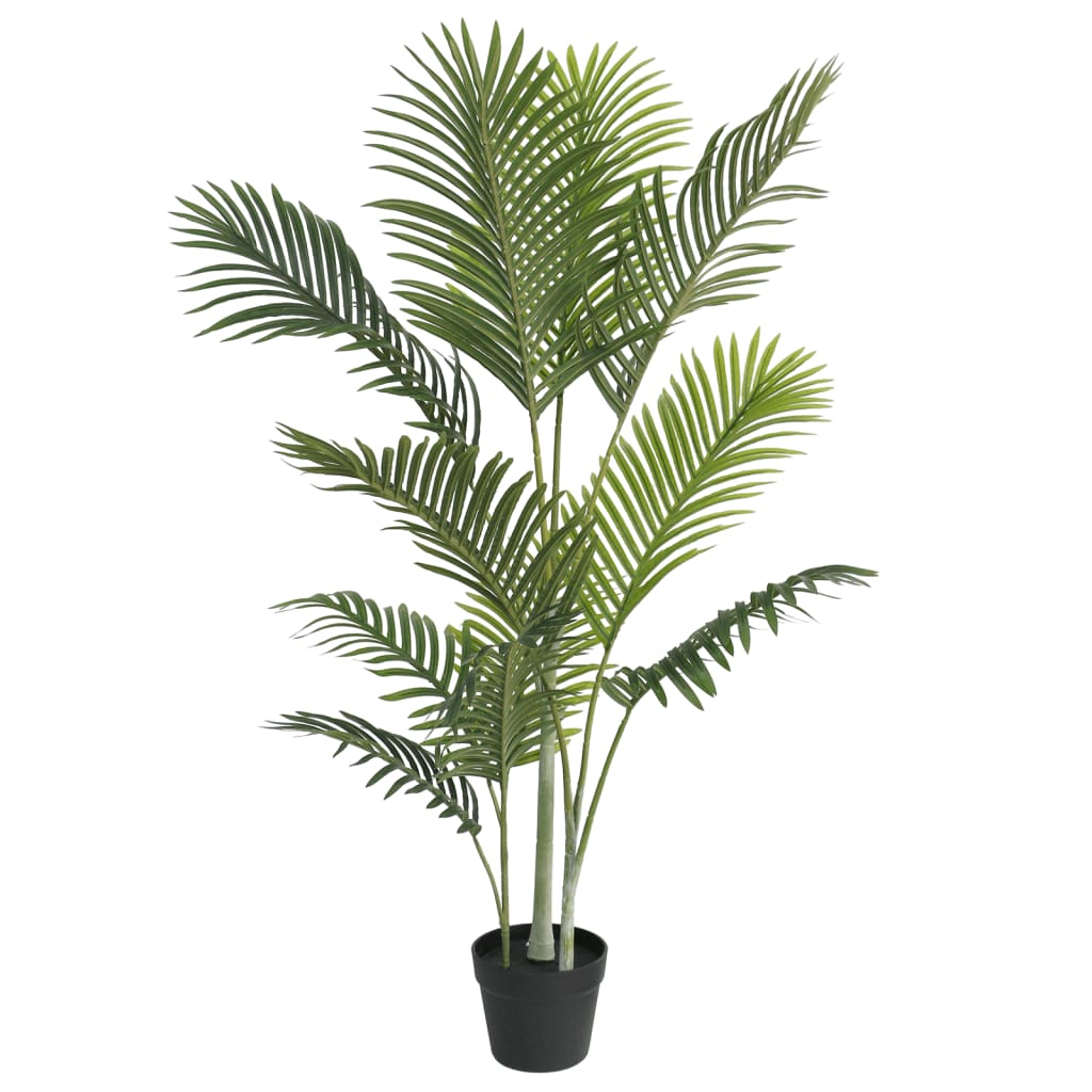 vidaXL Palmera artificial PP verde planta de palma areca artificial Dimensiones 80 cm, 120 cm