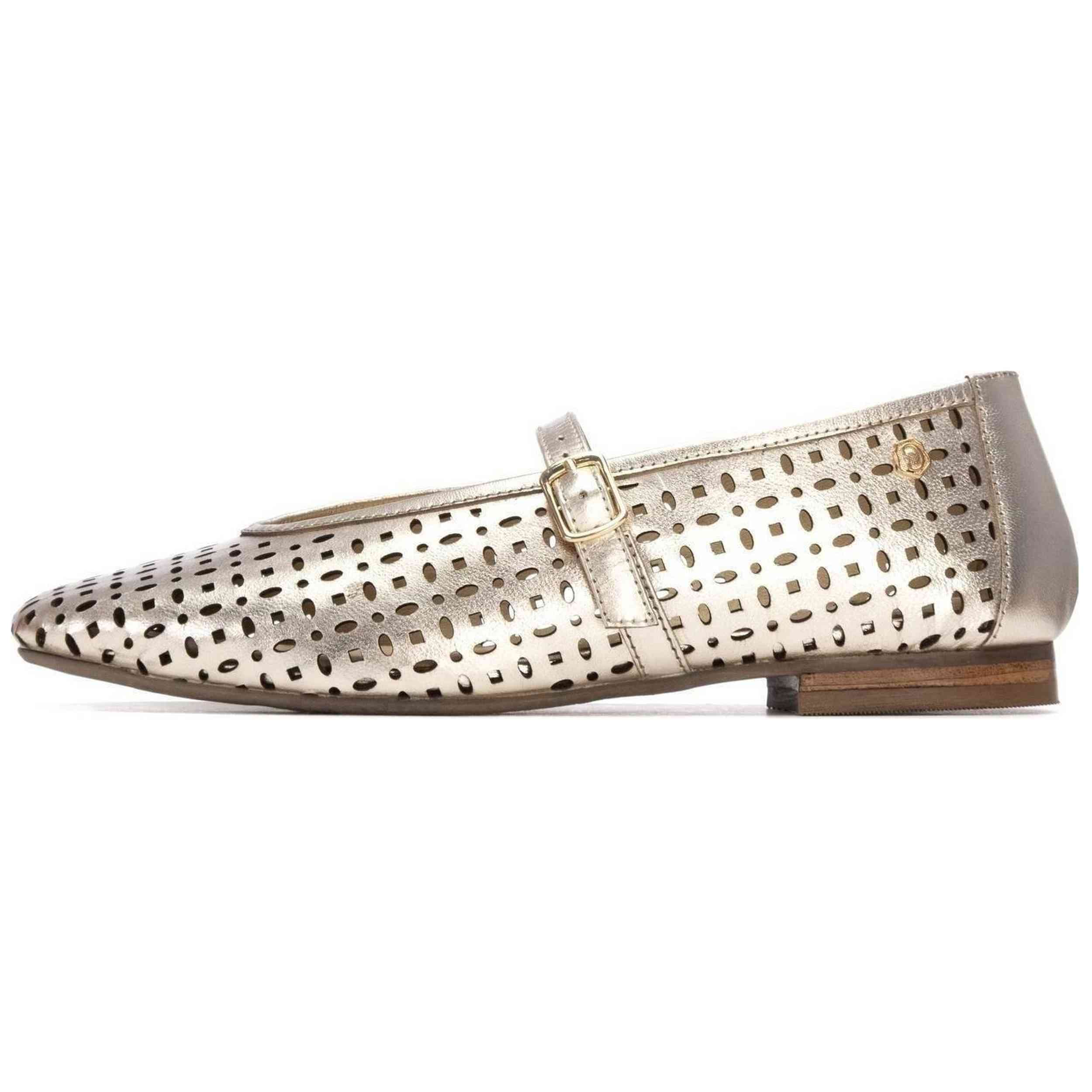 Manoletinas Carmela modelo ZAPATO SRA PIEL ORO para Mujer en color Dorado