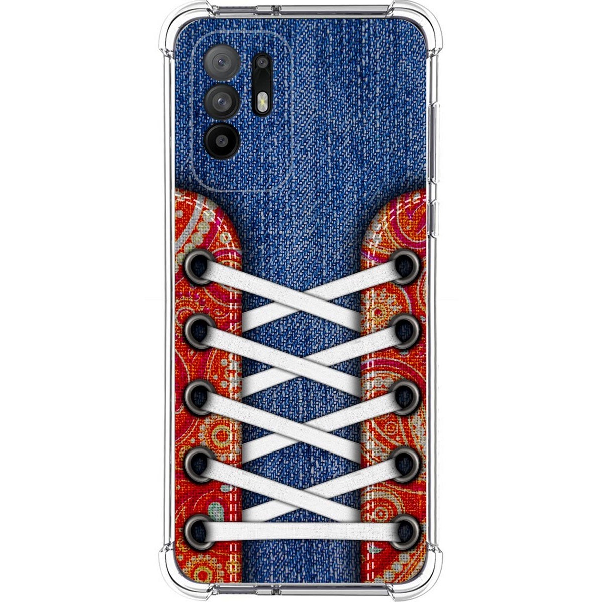 Tumundosmartphone Funda Silicona Antigolpes para Oppo A94 5G diseño Zapatillas 11 Dibujos
