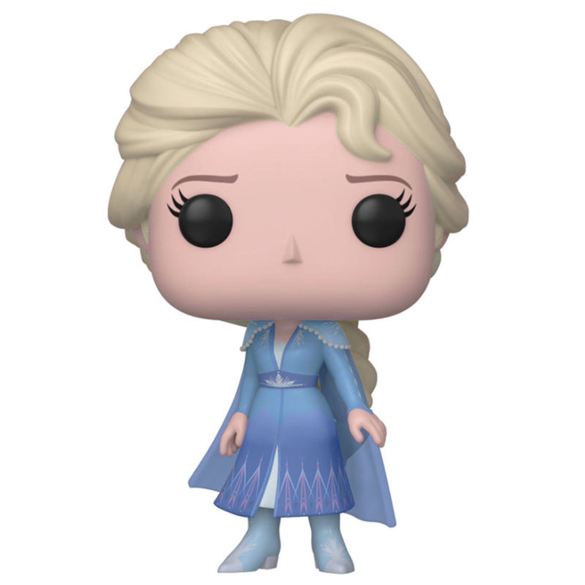 Figura Coleccionable de Elsa de Frozen II para Fans y Coleccionistas, Muñeco Decorativo Detallado con Vestido Azul y Capa Transparente, Ideal para Regalo o Decoración