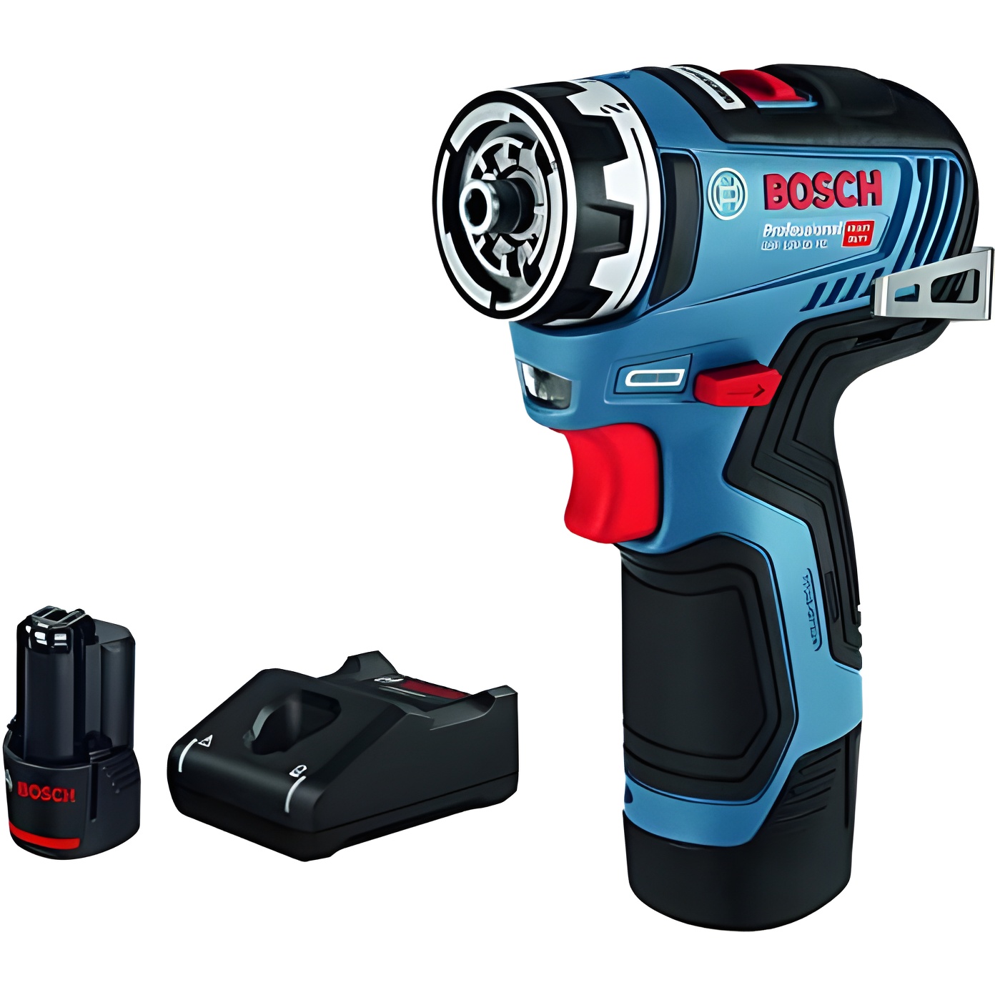 Bosch GSR 12V-35 FC - Taladro Inalámbrico Profesional con Cabezal Flexiclick y 2 Baterías X 3.0 Ah