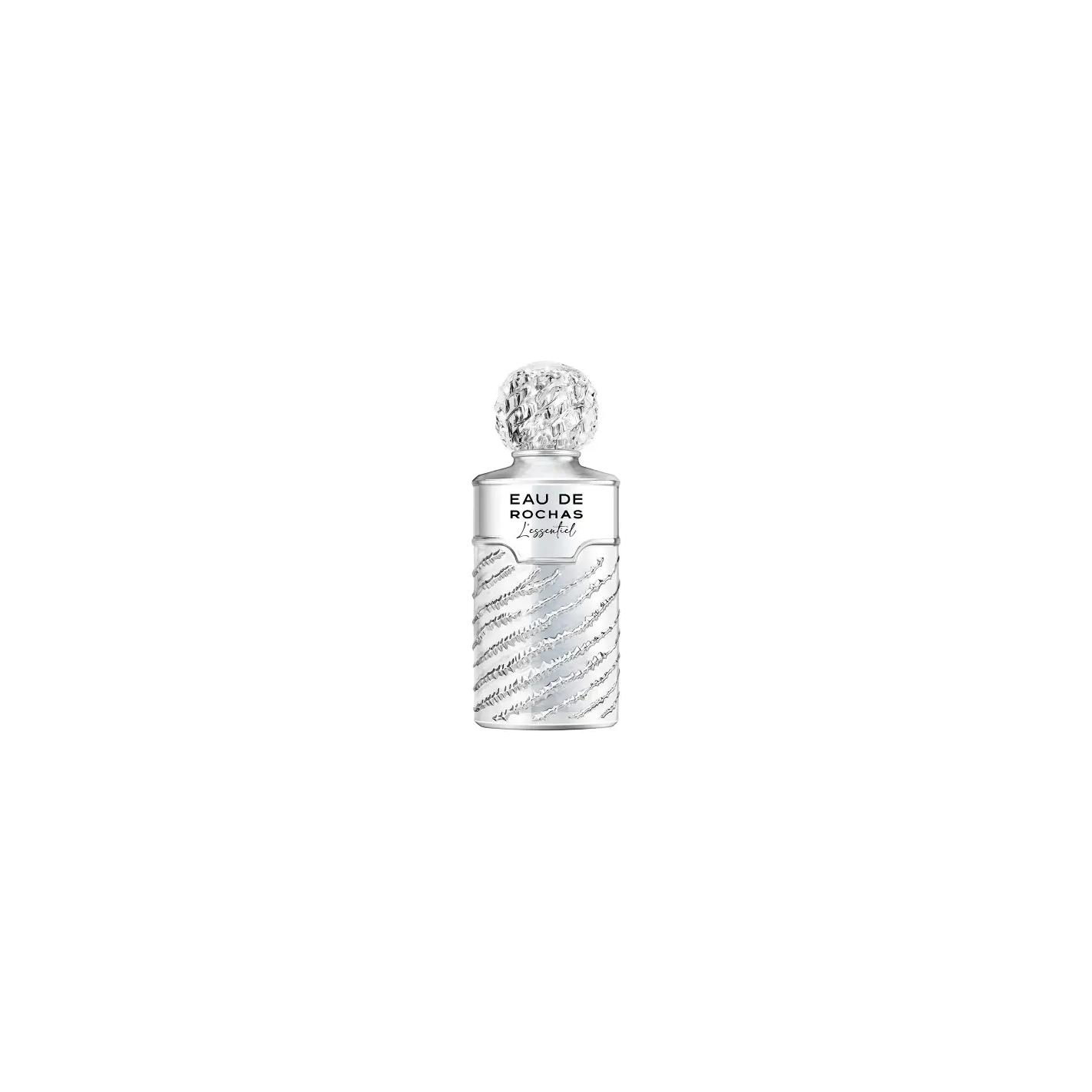 Rochas - Perfume para Mujer Essentiel EDP, Eau de Parfum con frasco de acabado único en plata reluciente y diseño artesanal, ideal para regalo y uso diario