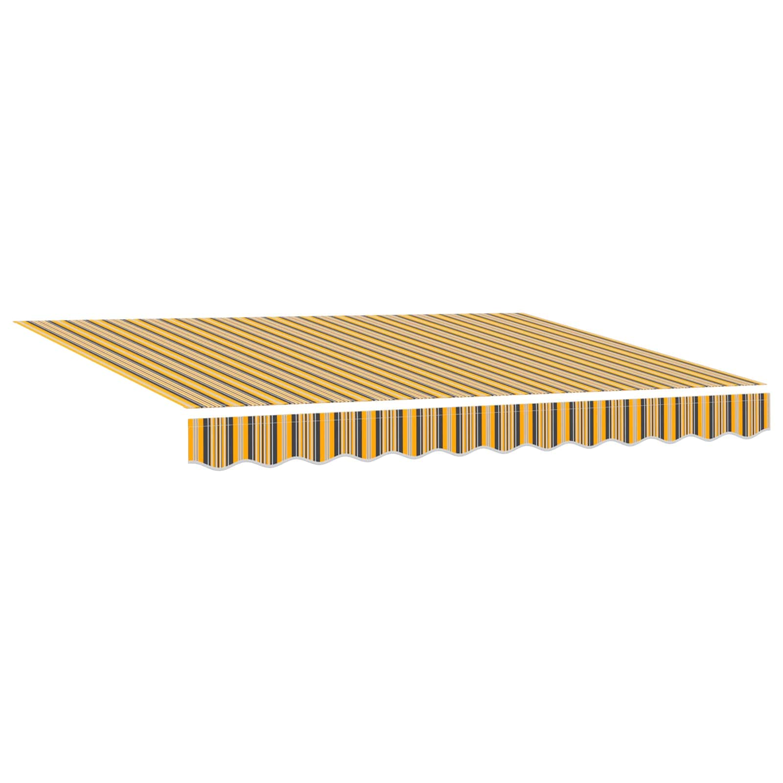 vidaXL Toldo Retráctil Poliéster y Acero 350 x 250 cm Multicolor