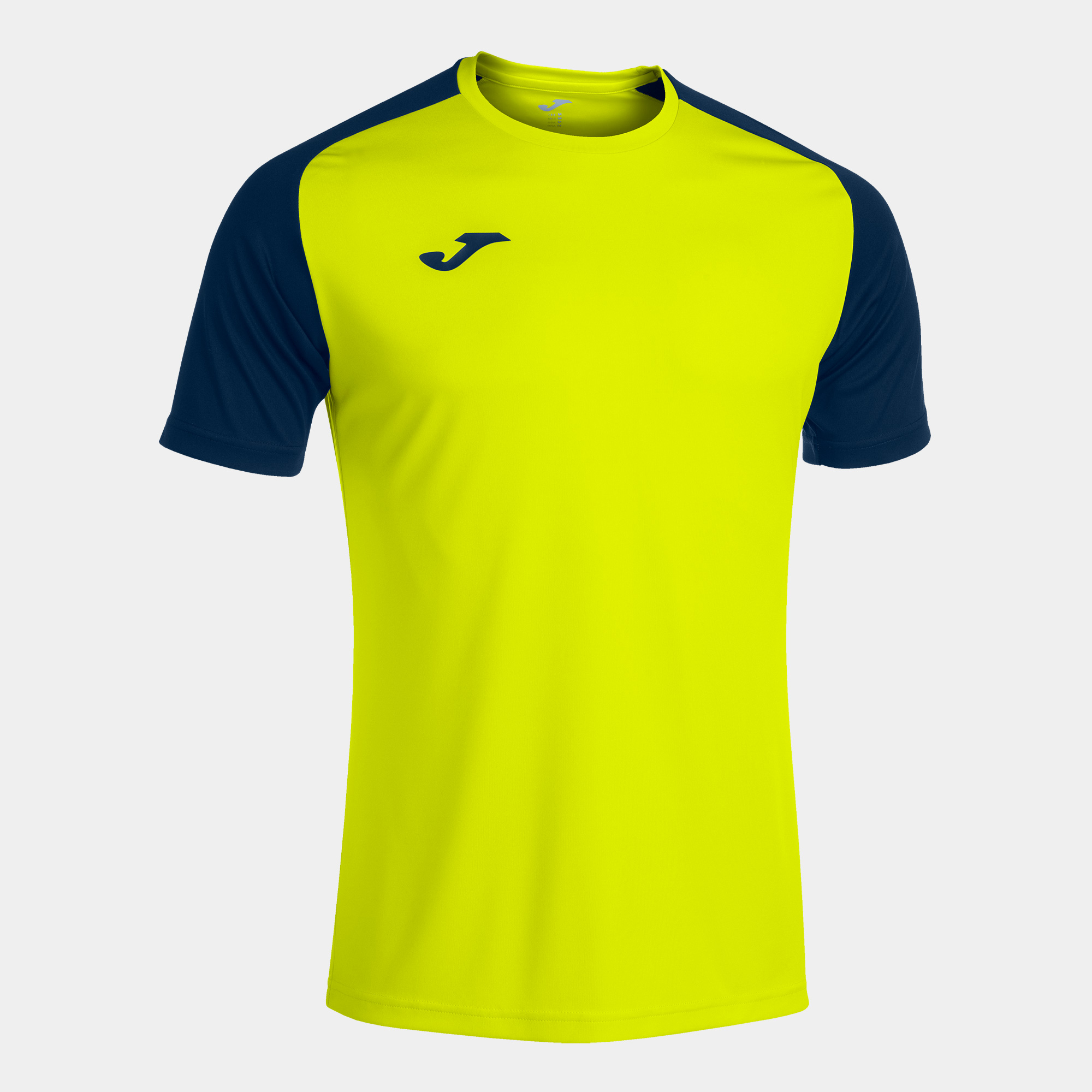Camiseta M/C Hombre Joma Academy IV 101968 Amarillo Flúor Marino 063 Ligera