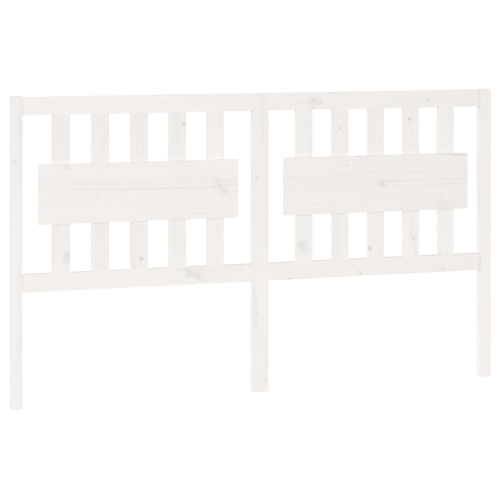 vidaXL Cabecero de cama madera maciza de pino blanco 165,5x4x100 cm