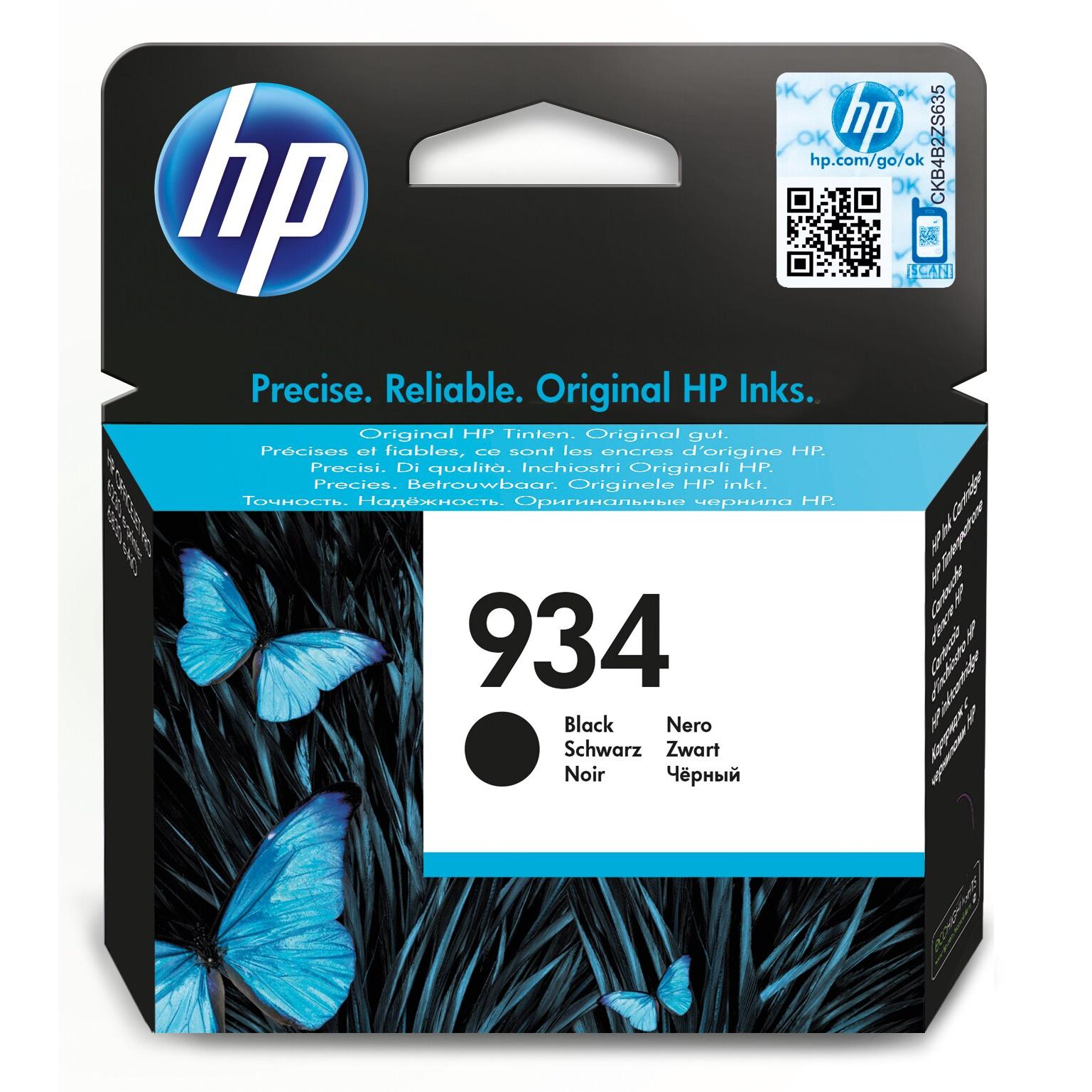 Cartucho de tinta original HP 934 negro