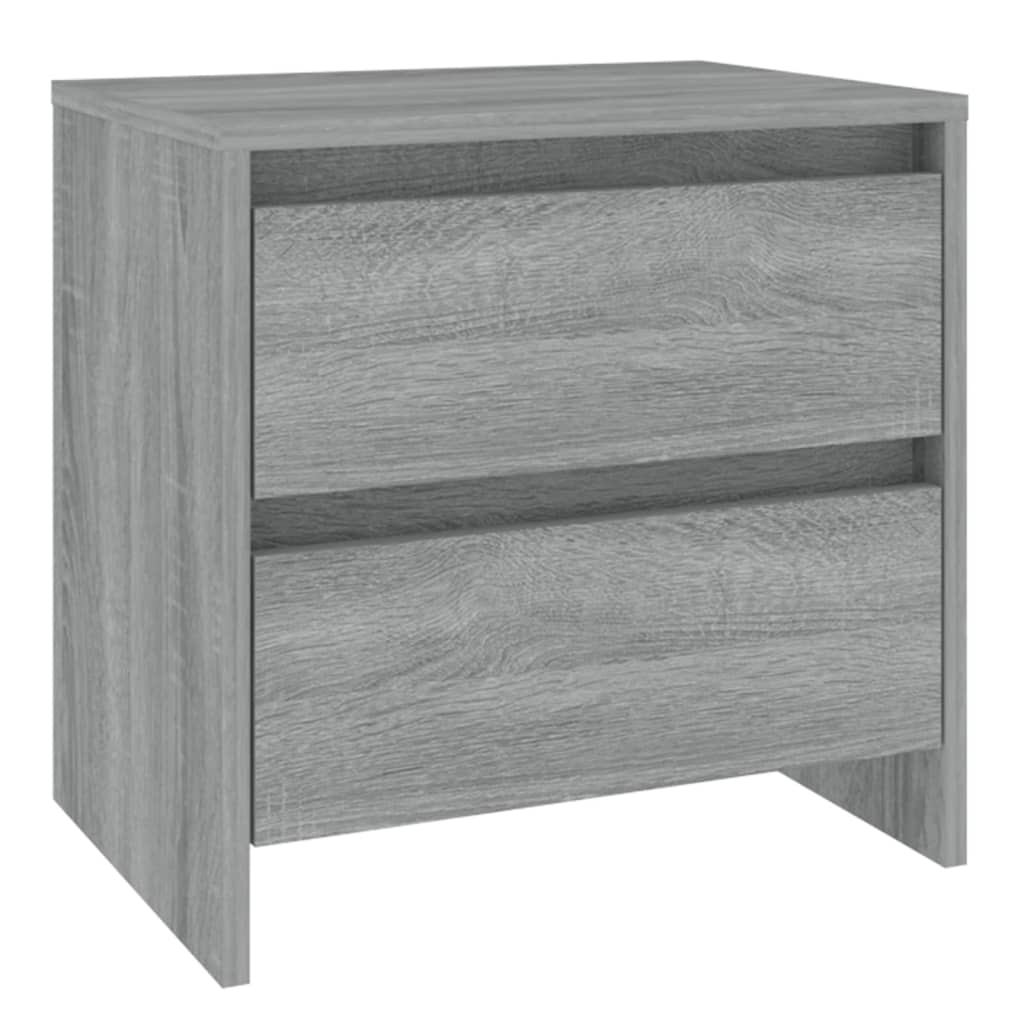 vidaXL Mesita de noche madera de ingeniería gris Sonoma 45x34,5x44,5cm