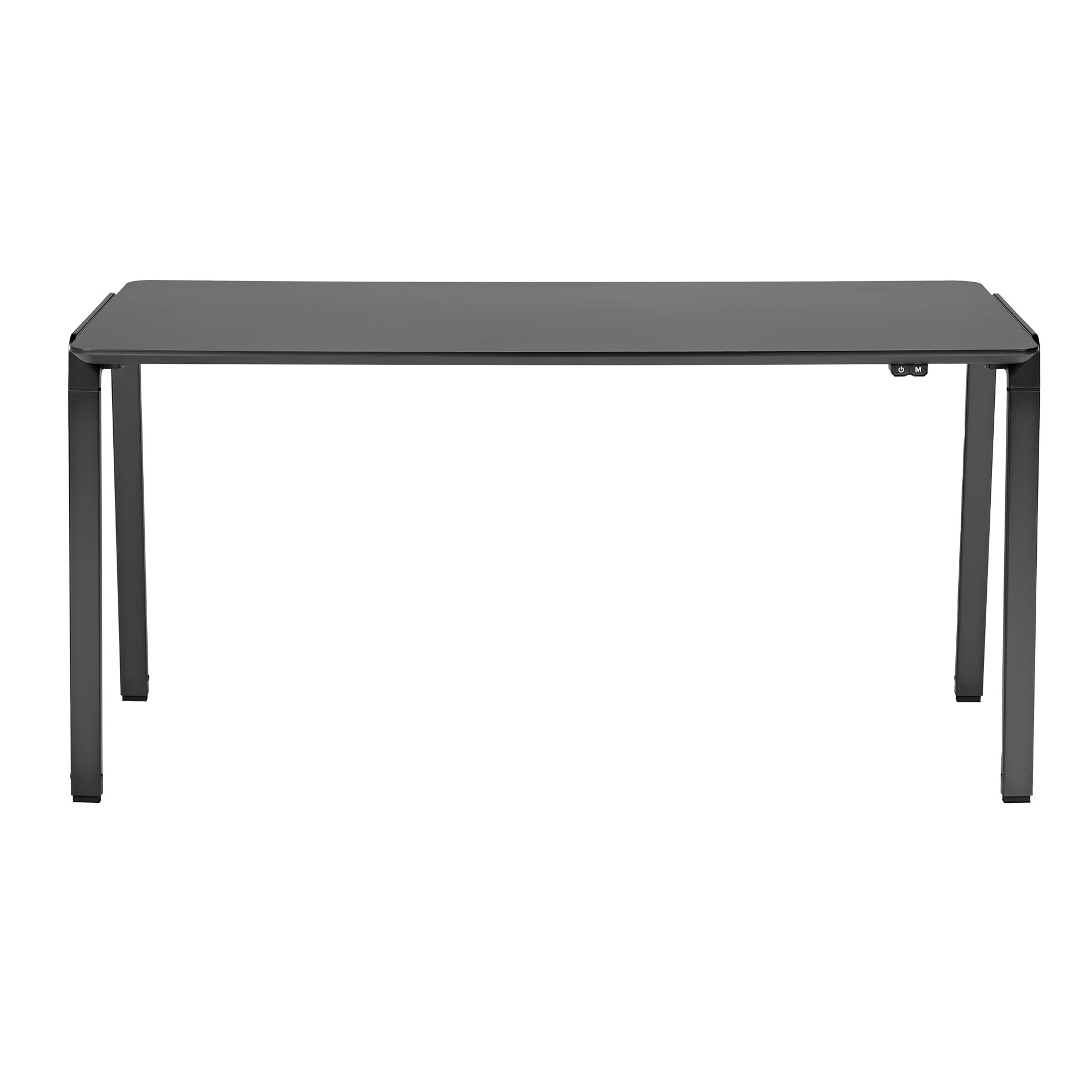 Phoenix - Mesa gaming Horizon de MDF 150x65 cm con base metálica flotante, iluminación RGB ajustable y gestión de cables integrada para setup XL