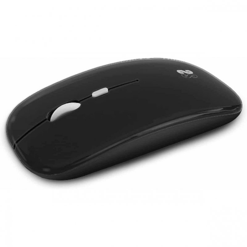Subblim dual flat wireless optical mouse 1600dpi black