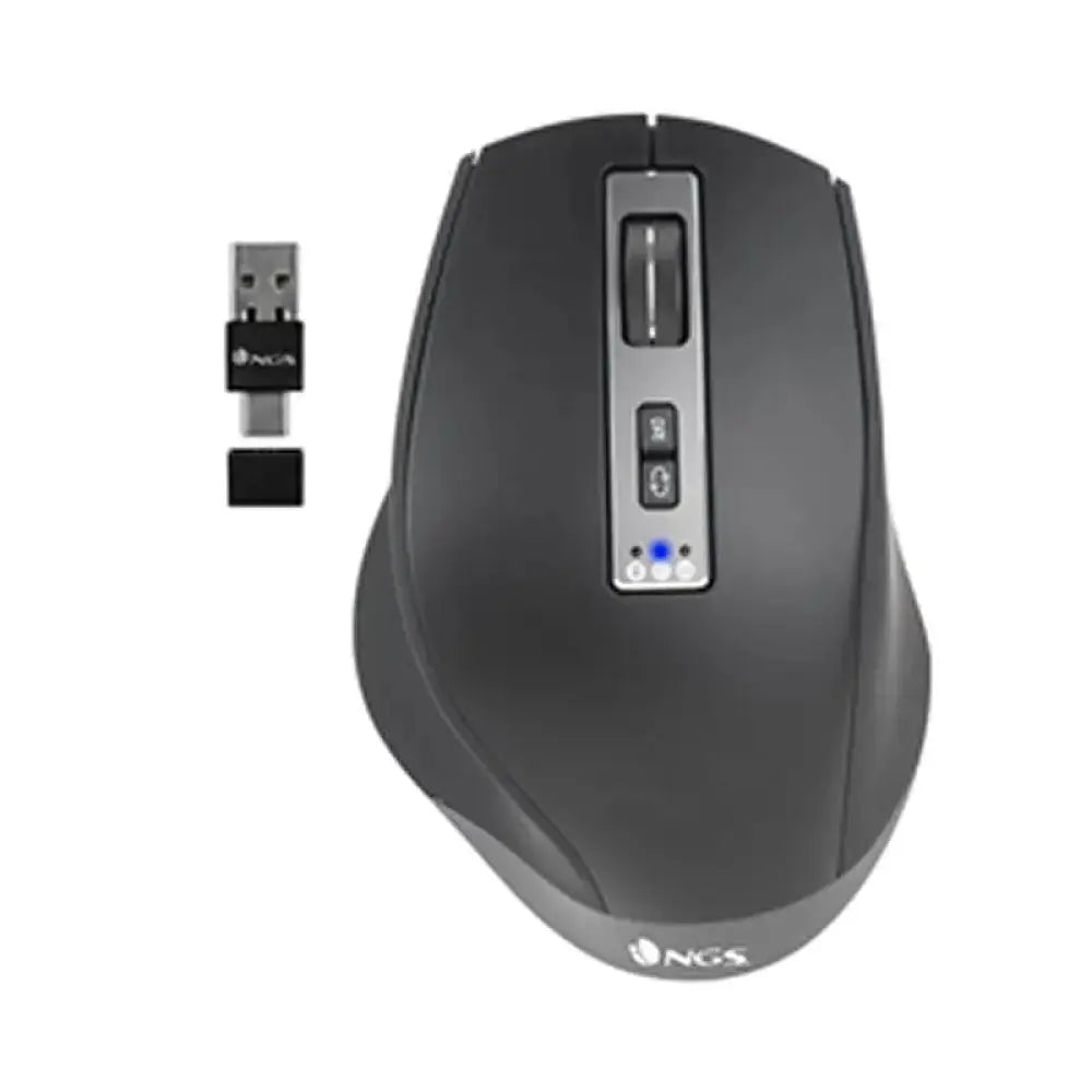 NGS Blur-RB Ratón Wireless Láser Multidispositivo Negro