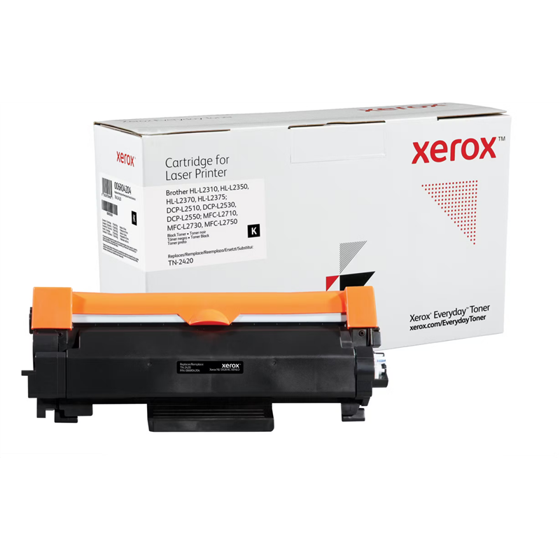 Tóner compatible Xerox 006R04792 compatible con Brother TN-2420/ 3000 páginas/ Negro