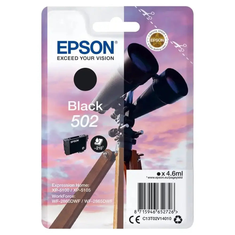 Epson 502 Cartucho de Tinta Negro