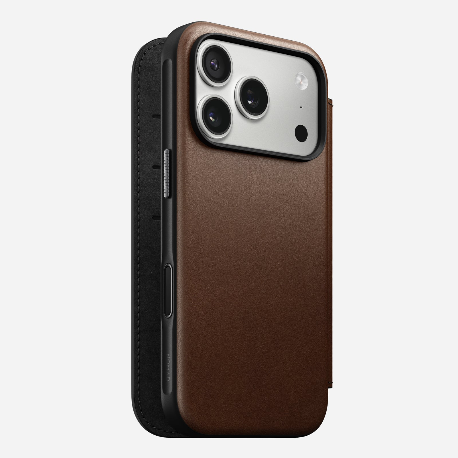 Nomad Modern Leather Folio funda para teléfono móvil 16 cm (6.3") Marrón