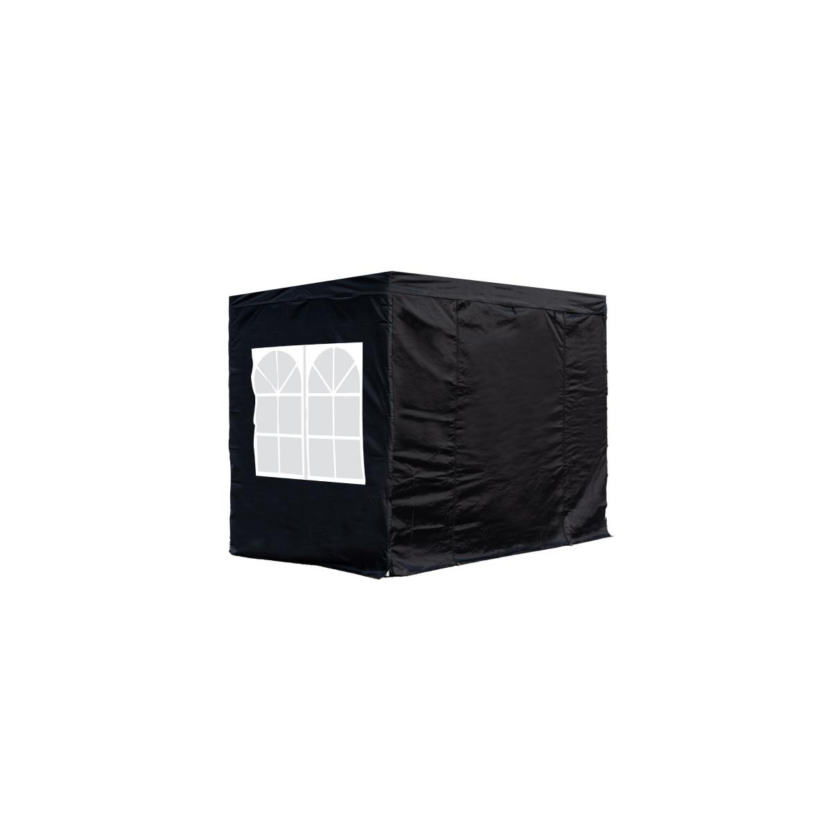 Regalos Miguel - Packs Laterales Carpas Plegables - Pack 4 Laterales para Carpas 3x4,5 Master 2L1V1P - Negro