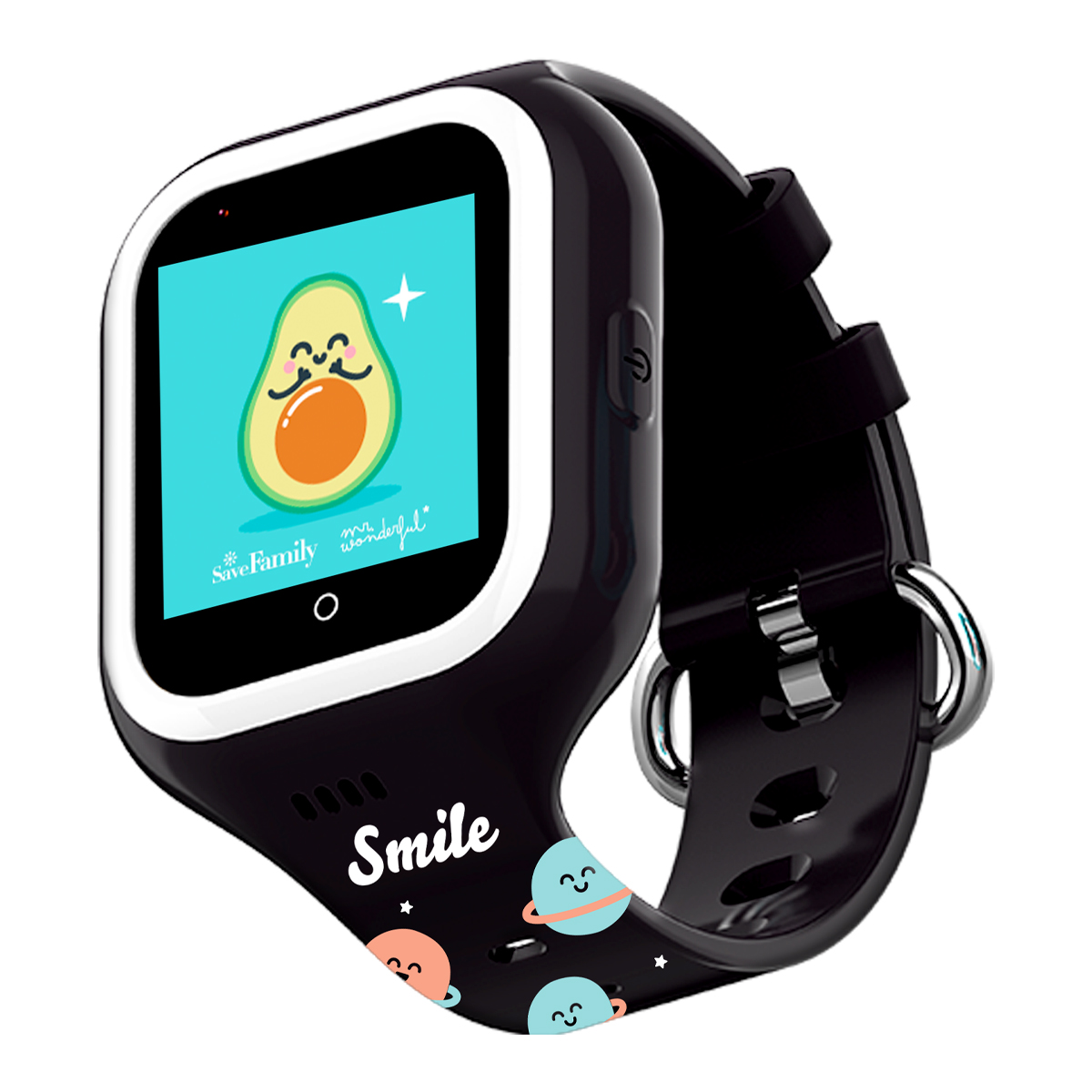 SaveFamily Iconic Plus Ed. Mr. Wonderful con Correas customizadas. Reloj Inteligente niño Videollamada, Música, Identifica Llamadas, Video, Bluetooth, App Store, Whatsapp & Stickers Divertidos