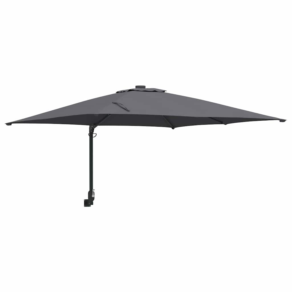 vidaXL Sombrilla de jardín Antracita 248,5 x 247,5 x 160 cm