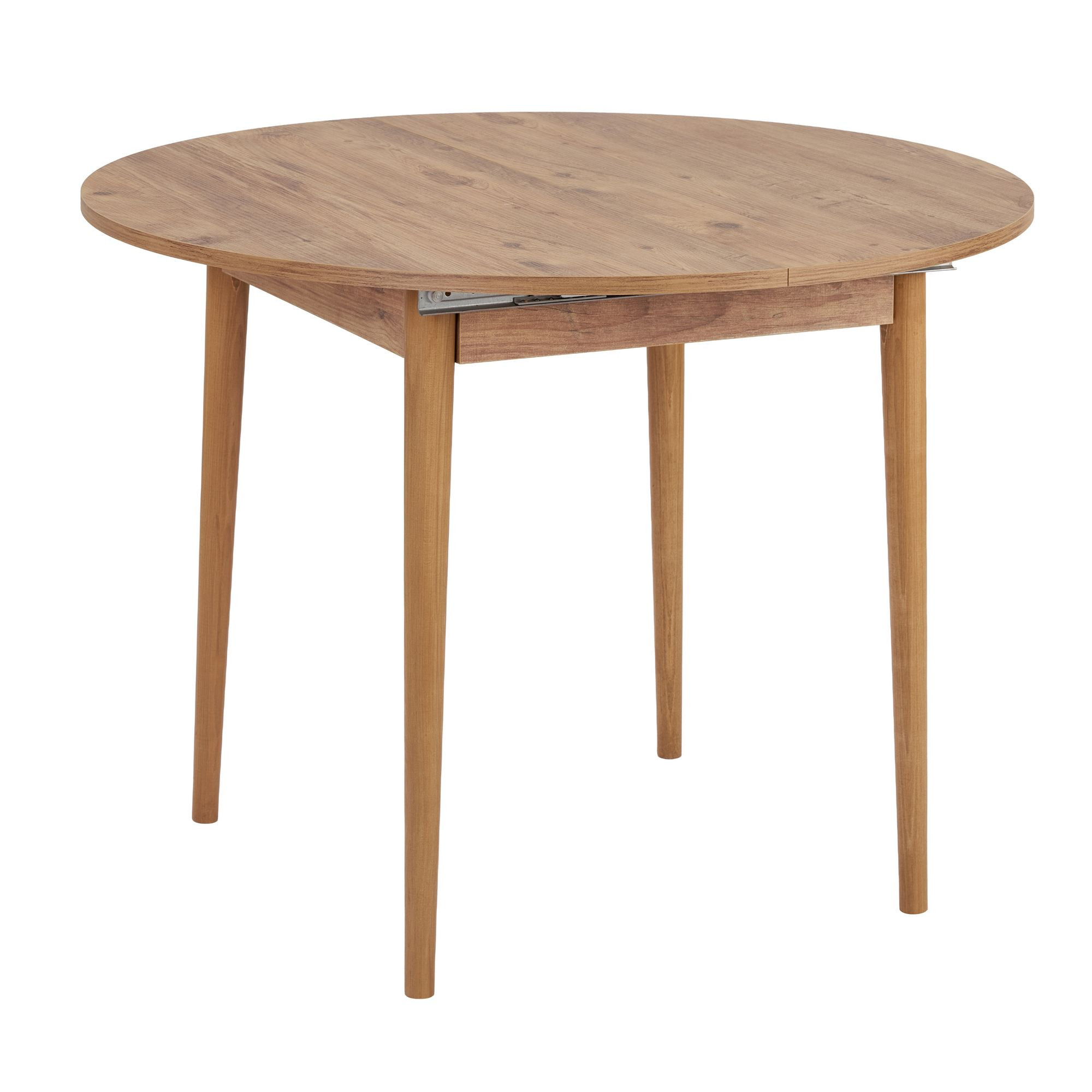 Habitat y Jardin - Mesa de comedor de madera extensible "Viona" 100 x 100 x 75 cm - Pino Atlántico