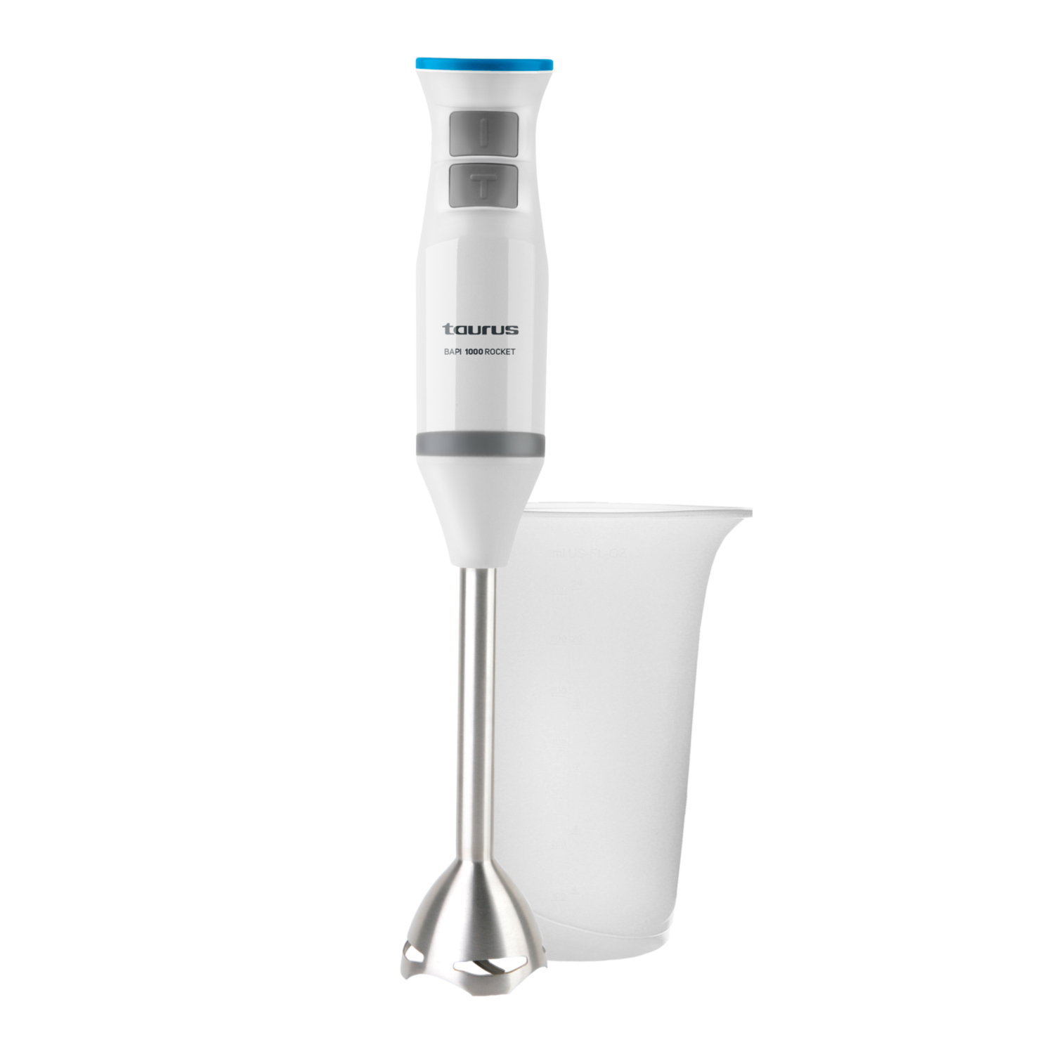 Taurus - Batidora de mano Bapi 1000 Rocket. Color Blanco. Material producto Plástico. Potencia 1.000 W. Longitud del cable 112 cm