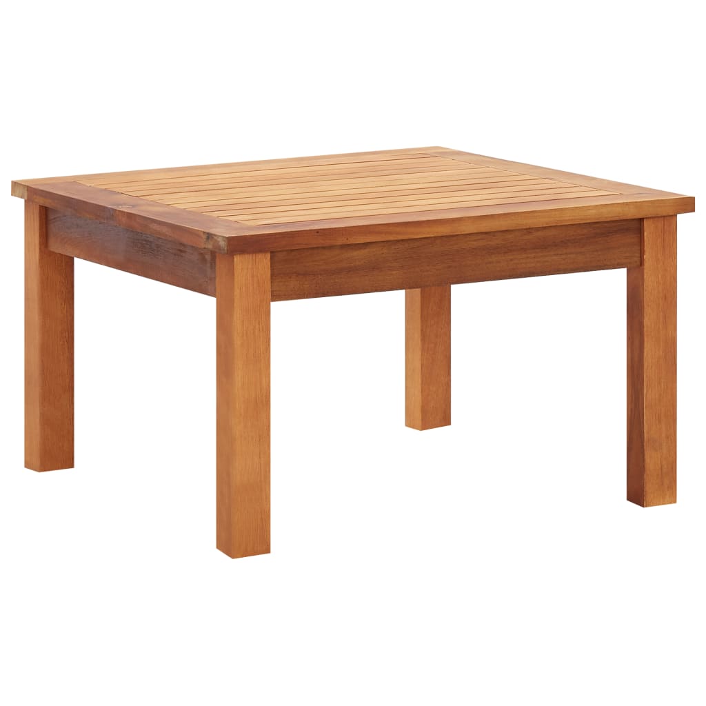 vidaXL Mesa de centro de jardín madera maciza de acacia en dimensiones 45x45x36 cm/85x85x45 cm/110x60x45 cm y más | estructura resistente ideal para salón dormitorio o estudio