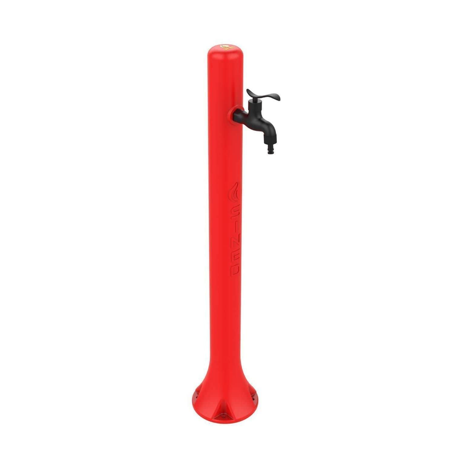 Fuente Jardín Con Toma De Agua Lateral Roja Sined
