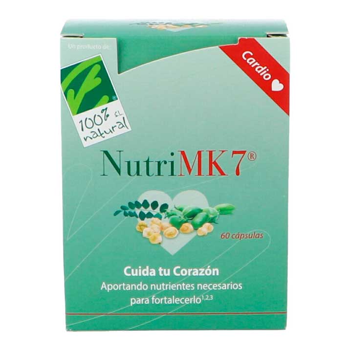 100% Natural Nutrimk7-90Mcg.60 Perlas 500 Mg. Perlas 90Mcg (Blister)