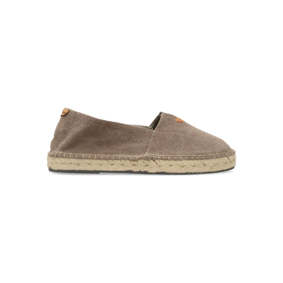 Toni Pons - Alpargatas planas esparto vegano para hombre, fabricadas a mano en España con tejido de algodón y suela de yute natural sobre goma