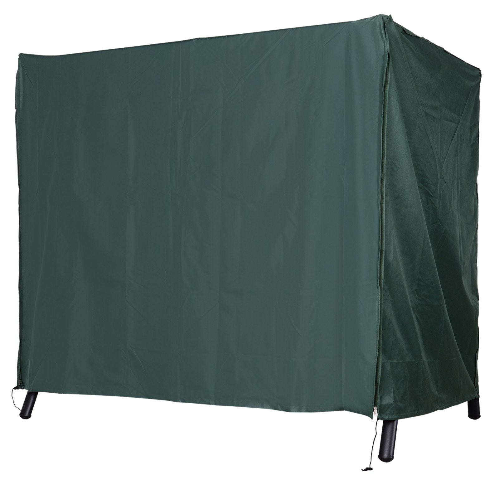 Funda para Columpio de Jardín con Cremallera Cubierta Muebles para Exterior Ideal Columpios Verde Oscuro