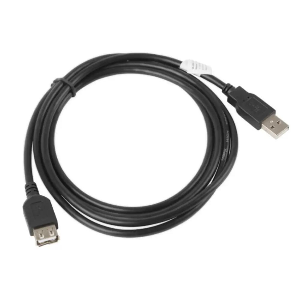 Lanberg Cable USB-A 2.0 Macho/Hembra 1.8m Negro