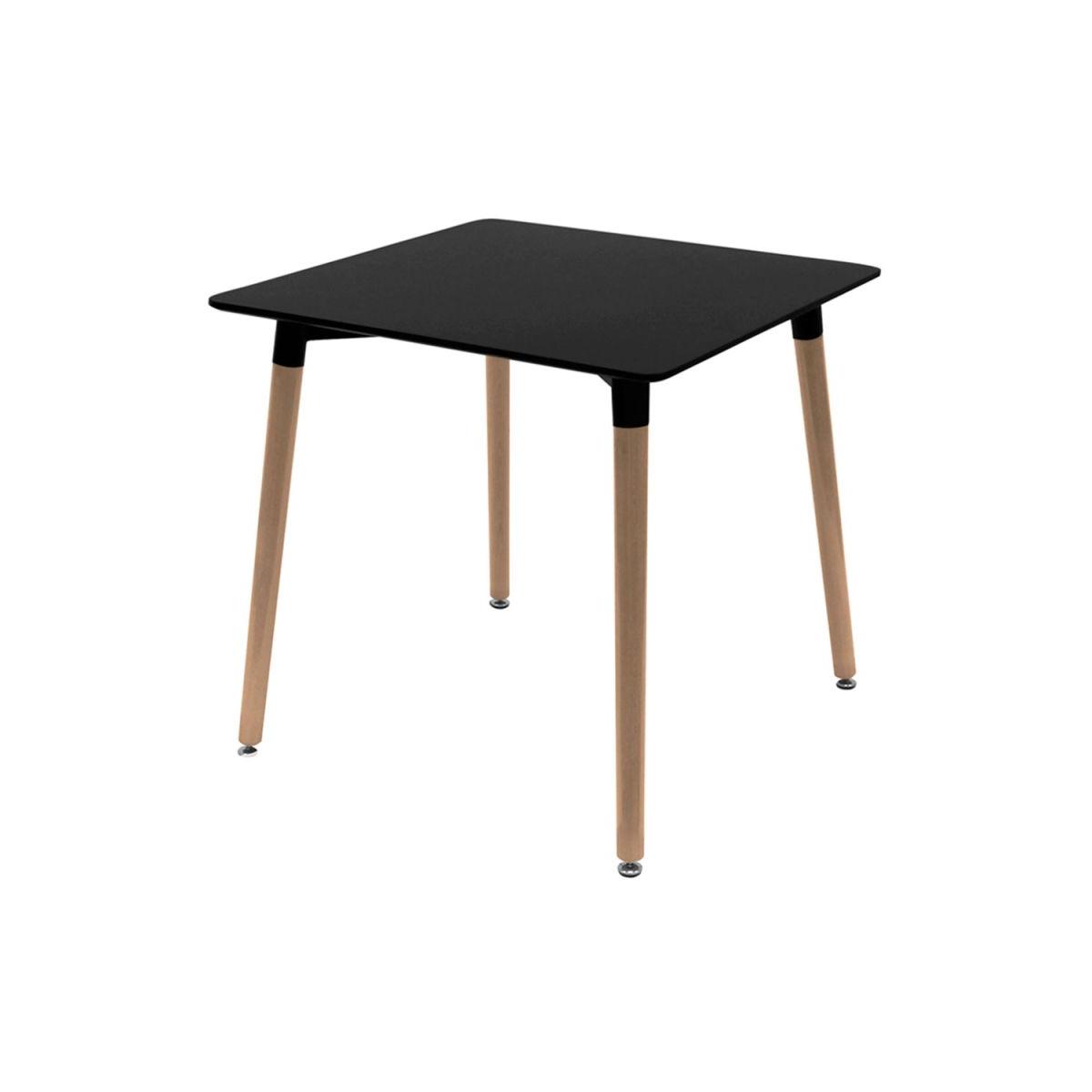 Regalos Miguel - Estilo Nórdico - Mesa Tower Cuadrada 70 cm - Negro