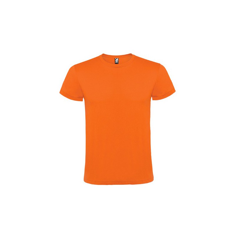 Roly - Pack de 10 camisetas de manga corta Roly de color naranja outlet con cuello redondo doble