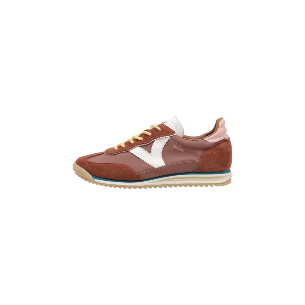 victoria SATURNO NYLON & SERRAJE Deportivas Planas Mujer Marrón
