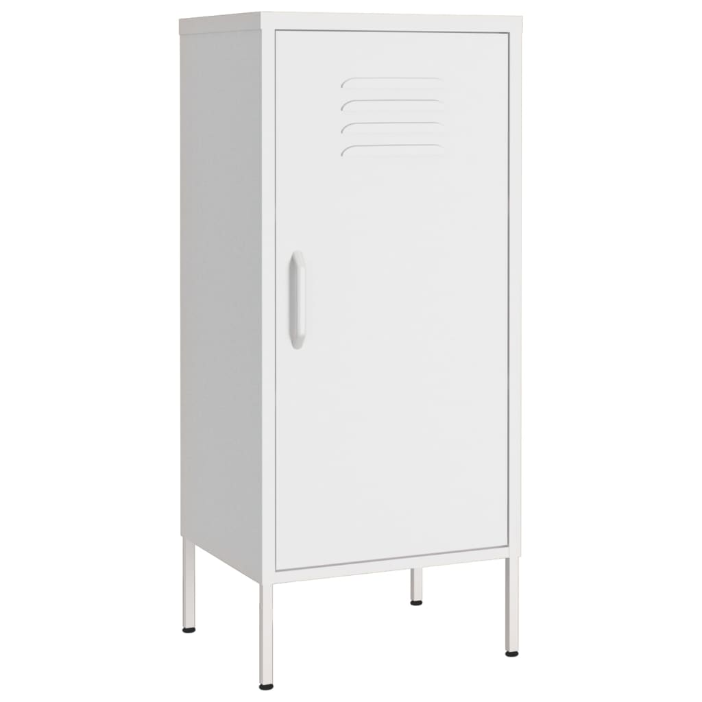 vidaXL Armario de almacenamiento acero blanco 42,5x35x101,5 cm