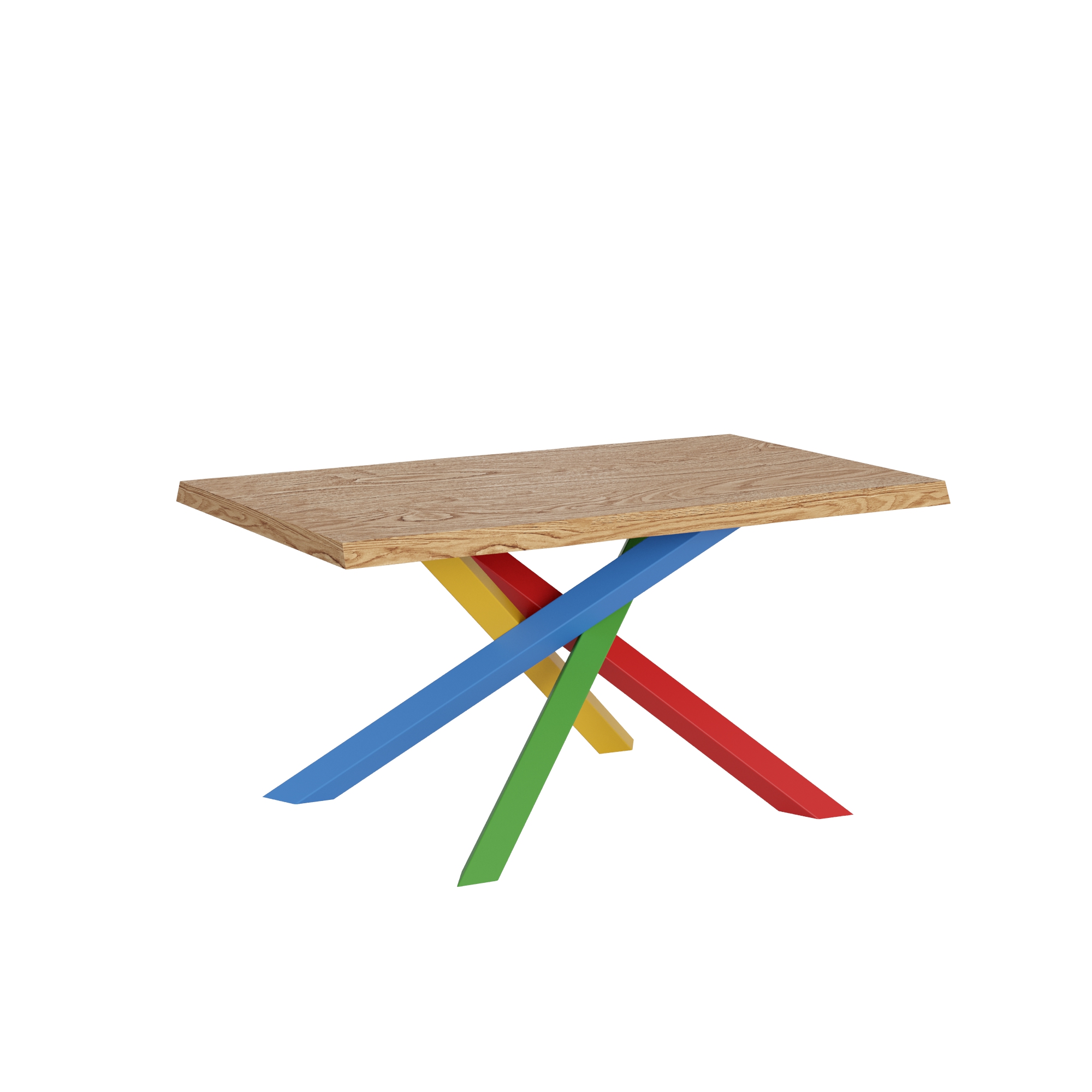 Mesa extensible 90x160/260 cm Versalux patas roble descortezado 4/B - Itamoby