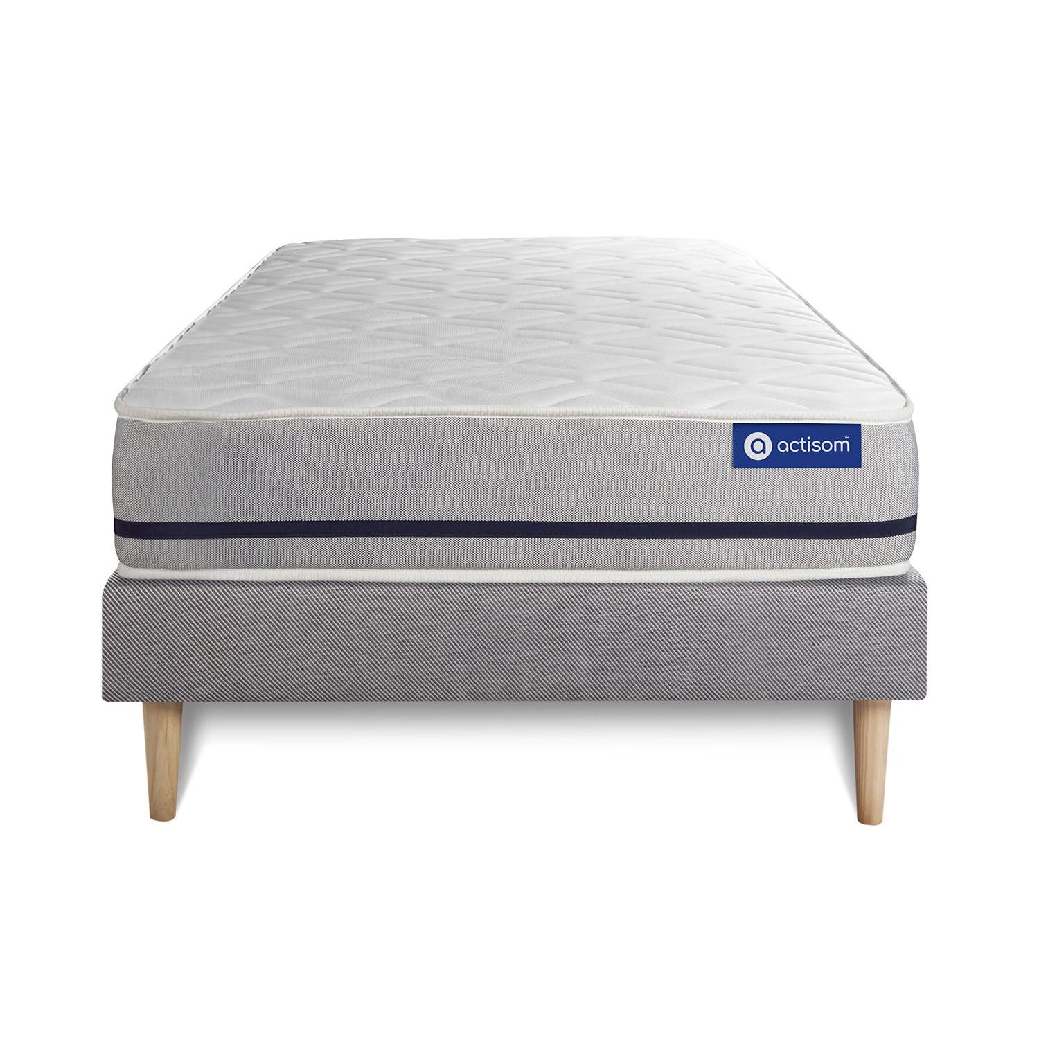 Pack colchón Actiflex soft 80x190cm + Somier, Muelles ensacados, 3 zonas de confort