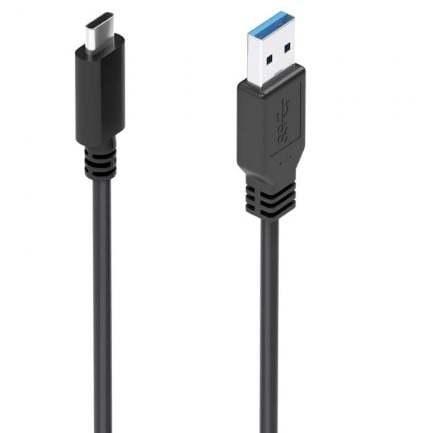 Cable USB 3.1 Tipo-C Aisens A107-0860/ USB Tipo-C Macho - USB Macho/ 10Gbps/ 2m/ Negro