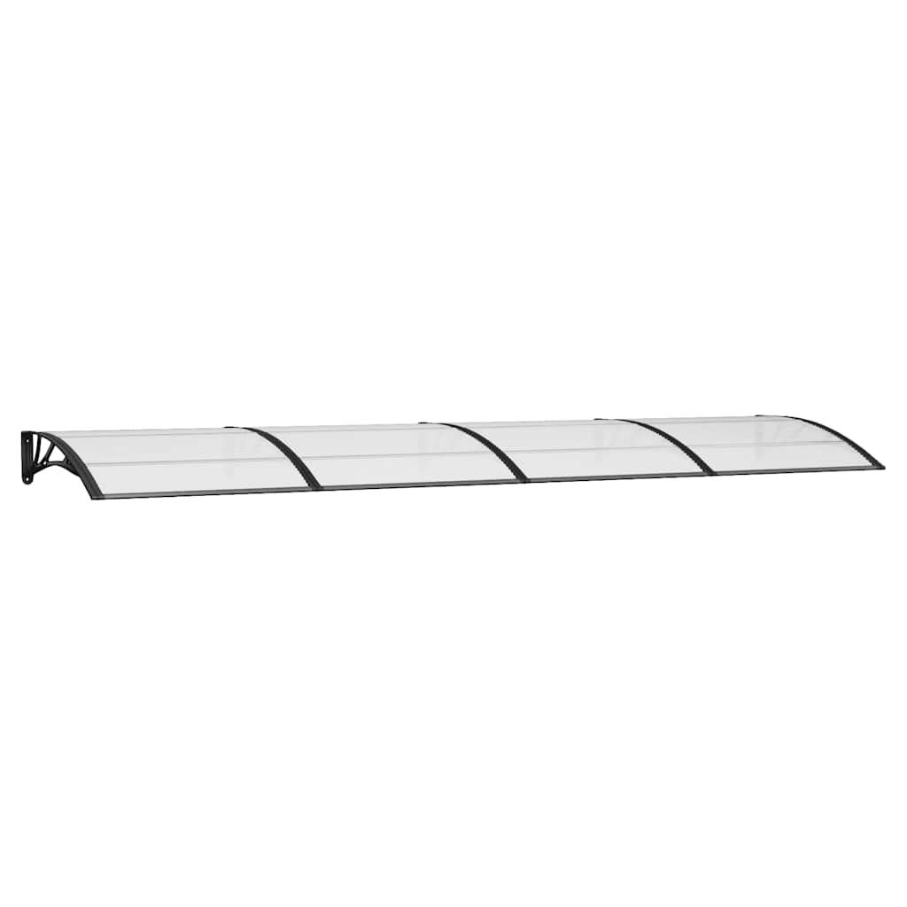 vidaXL Marquesina para puerta de policarbonato 400 x 100 cm