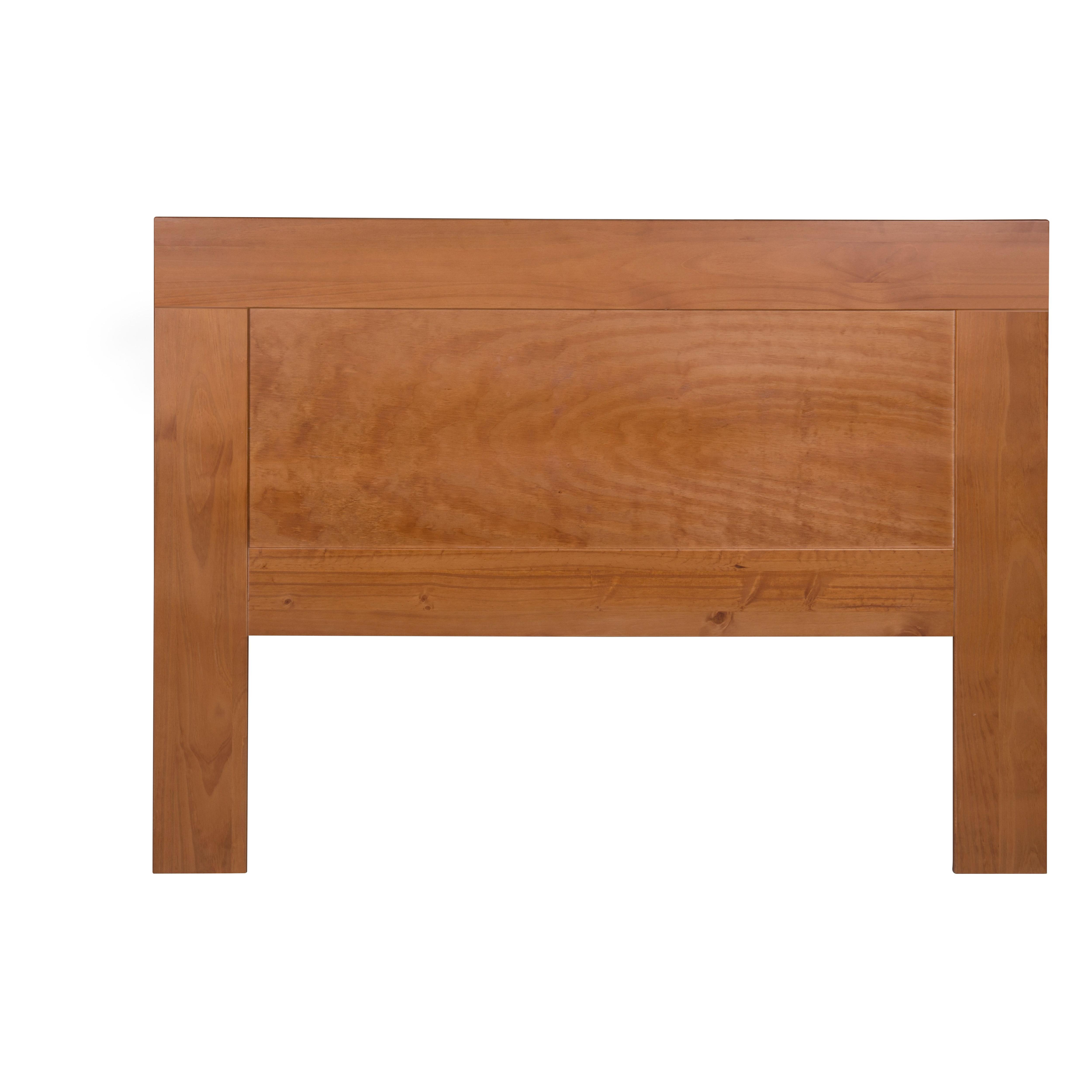 Cabecero para somier de 150 cm , pino macizo, Moblit, serie Kalpe, medidas: (150x110x2) cm ( altoxanchoxfondo), color cerezo